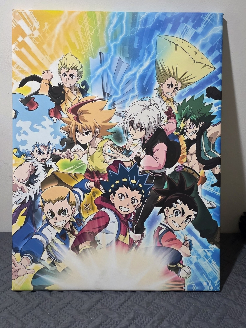 Anime Character Group Canvas Wall Art - Multicolor